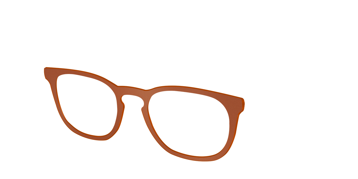 The Matte Sienna - Angle Top Image - Pair Eyewear