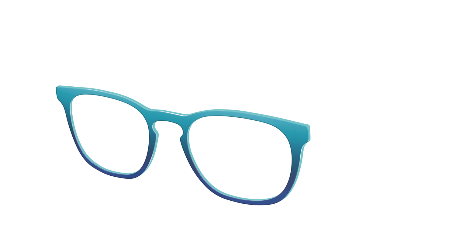 The Ocean Blue - Angle Top Image - Pair Eyewear