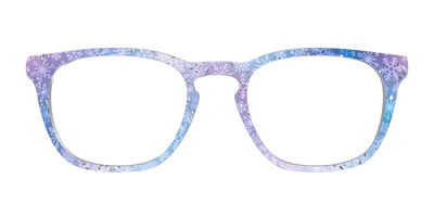The Pastel Snowflake with Iridescent Glitter - Front Top Thumbnail - Pair Eyewear