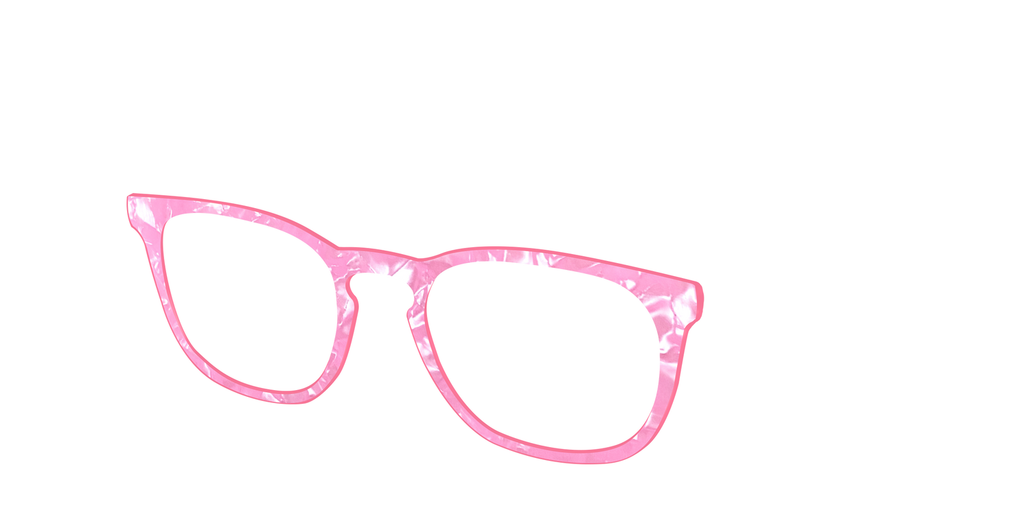 The Pink Tourmaline Pearl Marble - Angle Top Image - Pair Eyewear