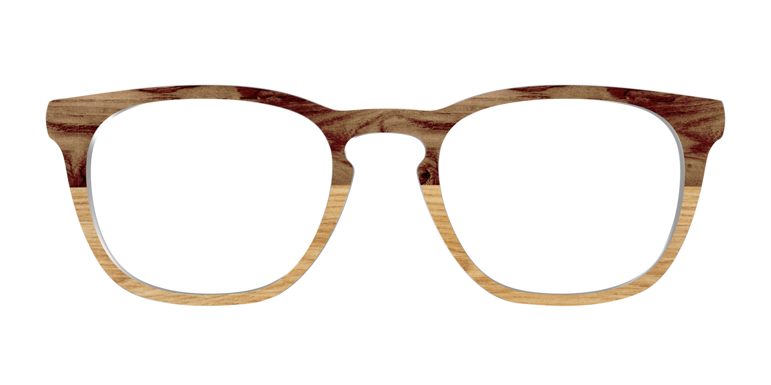 The Pirate Plank Wood Split - Front Top Image - Pair Eyewear