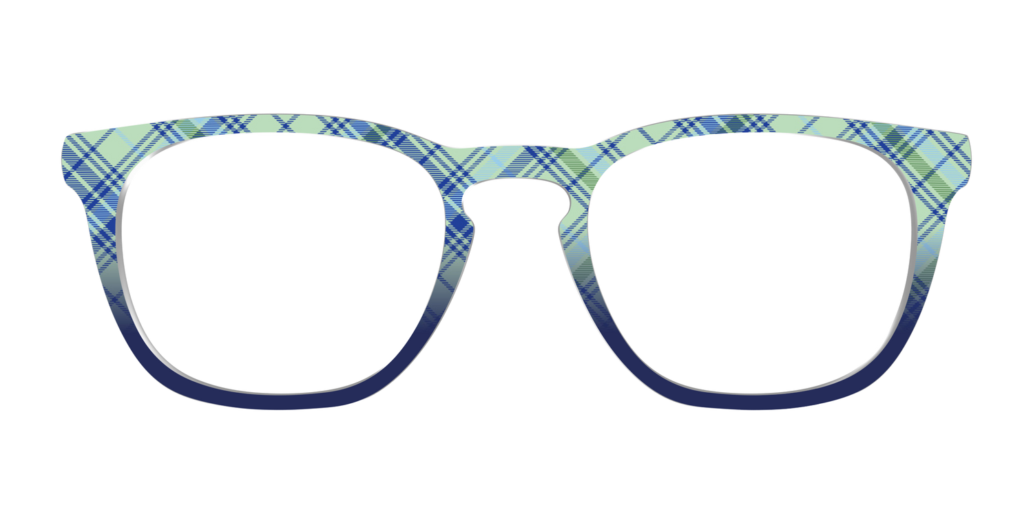 The Poetic Plaid - Front Top Image - Pair Eyewear