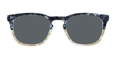 The Polarized Navy to Taupe Pearl Split Sun Top - Front Top Thumbnail - Pair Eyewear