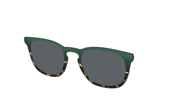 The Polarized Spruce Tortoise Sun Top - Angle Top Thumbnail - Pair Eyewear
