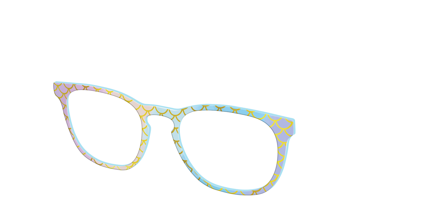 The Rainbow Mermaid - Angle Top Image - Pair Eyewear