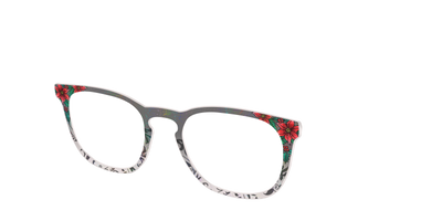 The Romantic Poinsettia Holographic Crystal - Angle Top Thumbnail - Pair Eyewear