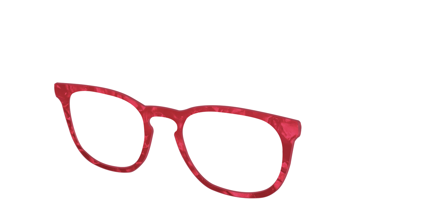The Ruby Pearl Marble - Angle Top Image - Pair Eyewear