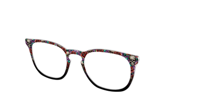 The Skull & Thorn Stained Glass - Angle Top Thumbnail - Pair Eyewear