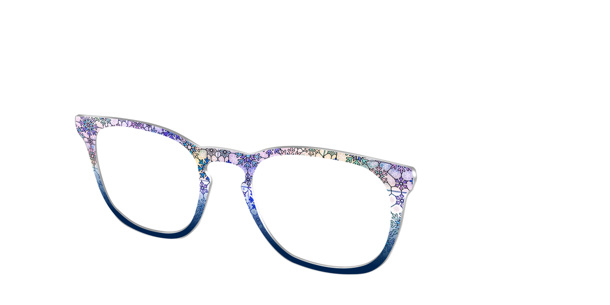 The Snowfall Stained Glass - Angle Top Image - Pair Eyewear