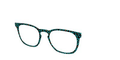 The Teal Leopard - Angle Top Thumbnail - Pair Eyewear