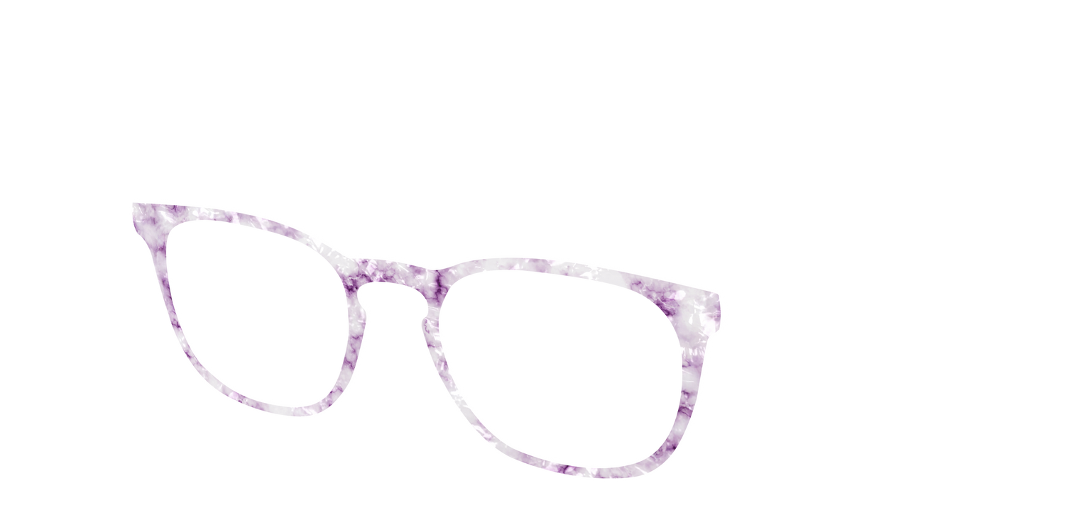 The Viola Pearl Marble - Angle Top Image - Pair Eyewear