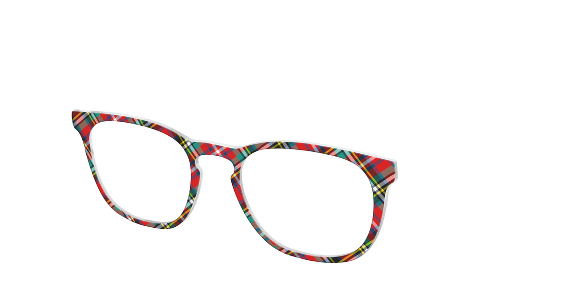 The Winter Plaid - Angle Top Image - Pair Eyewear