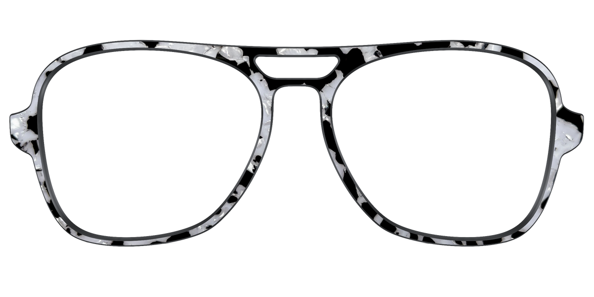The Black & White Pearl Tortoise - Front Top Image - Pair Eyewear