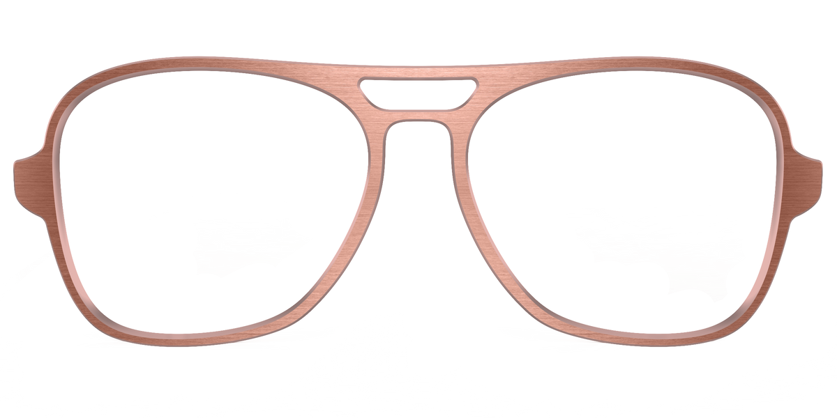 The Brushed Champagne - Front Top Image - Pair Eyewear