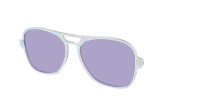 The Dazzling Opal with Celestial Purple Lens - Angle Top Thumbnail - Pair Eyewear