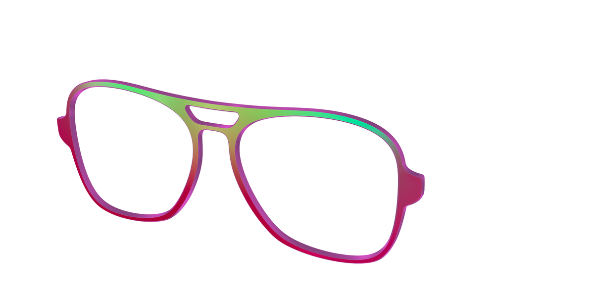 The Guava Ombre - Angle Top Image - Pair Eyewear