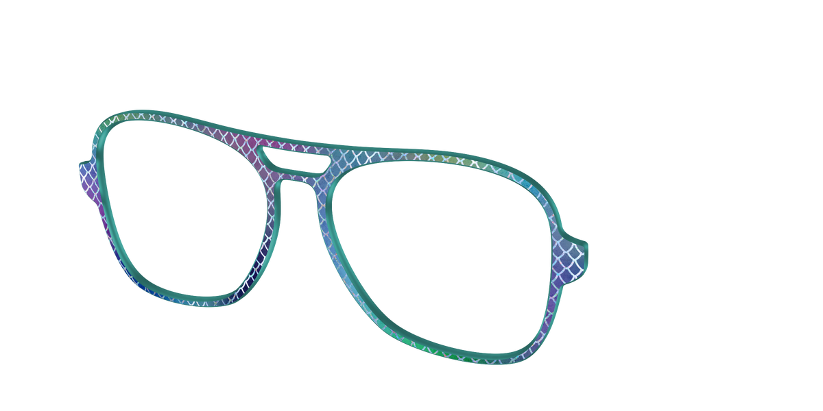 The Holographic Dragon Scales - Angle Top Image - Pair Eyewear