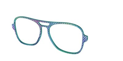 The Holographic Dragon Scales - Angle Top Thumbnail - Pair Eyewear