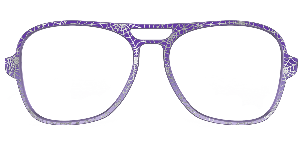 The Holographic Purple Webbed Crystal - Front Top Image - Pair Eyewear