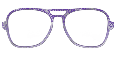 The Holographic Purple Webbed Crystal - Front Top Thumbnail - Pair Eyewear