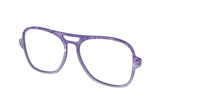 The Holographic Purple Webbed Crystal - Angle Top Thumbnail - Pair Eyewear