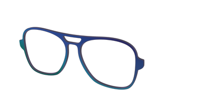 The Peacock Ombre - Angle Top Thumbnail - Pair Eyewear