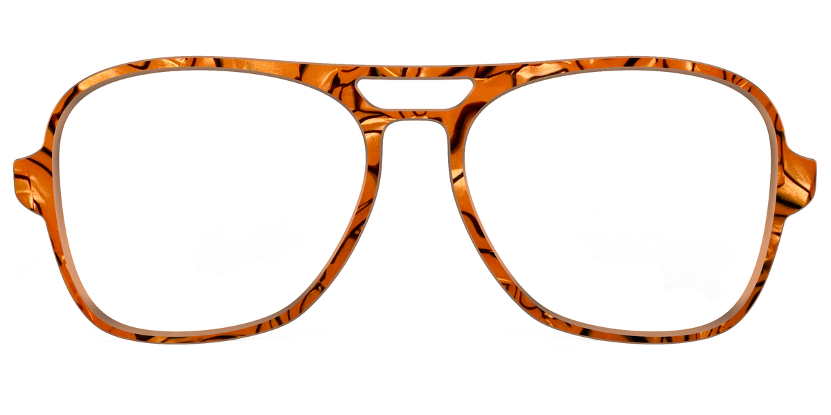The Pumpkin Pearl Swirl - Front Top Image - Pair Eyewear