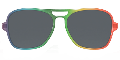 The Polarized Rainbow Gradient Sun Top - Front Top Thumbnail - Pair Eyewear