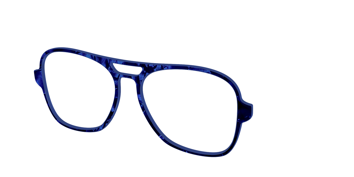 The Sapphire Pearl Marble - Angle Top Image - Pair Eyewear