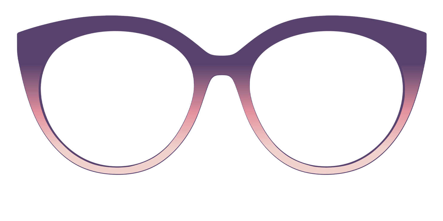 The Acai to Blush Gradient - Front Top Image - Pair Eyewear