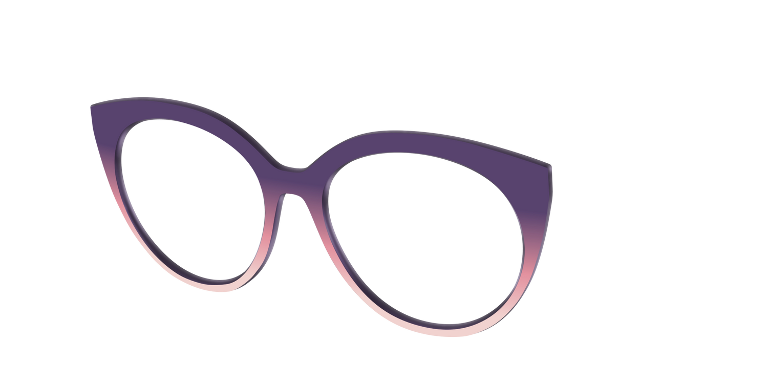 The Acai to Blush Gradient - Angle Top Image - Pair Eyewear
