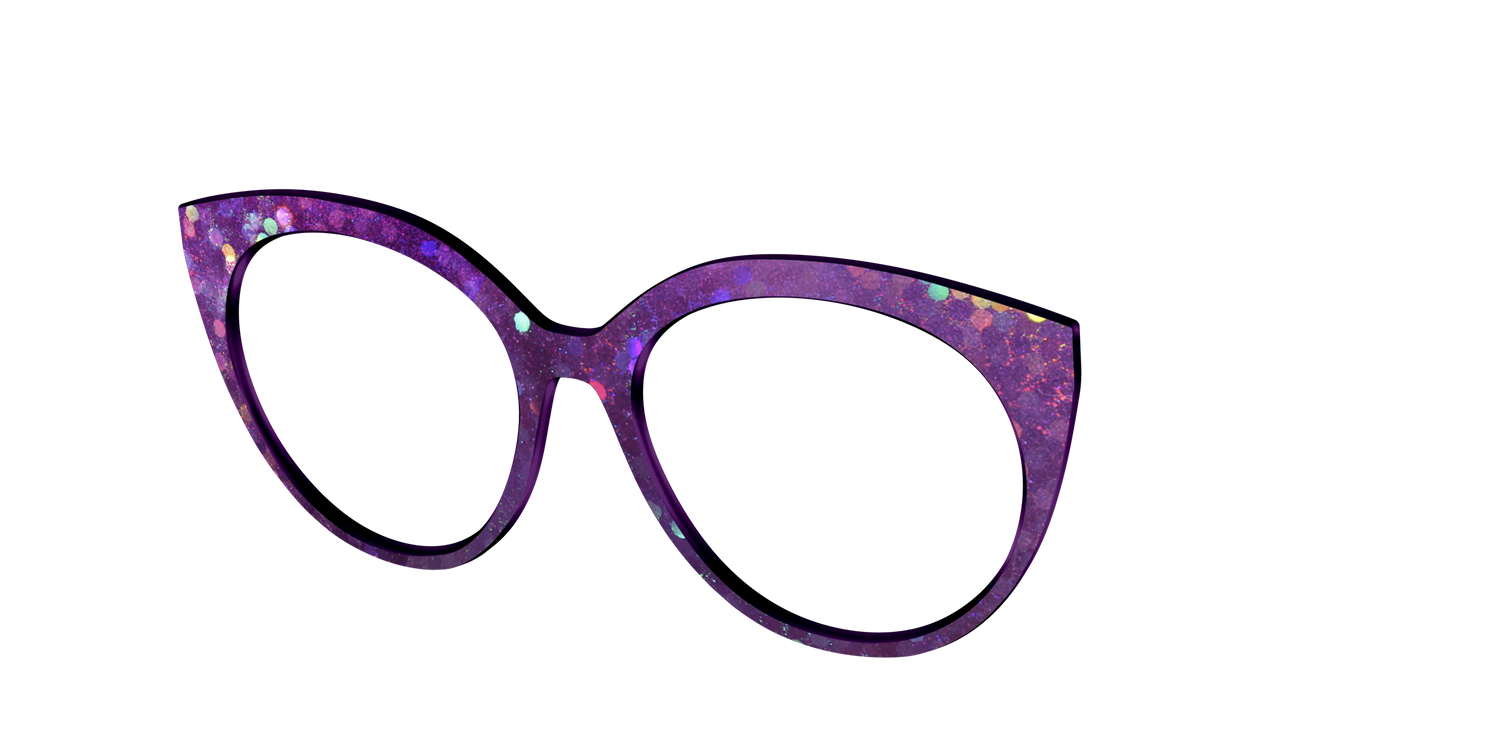 The Berry Jam Hexagons - Angle Top Image - Pair Eyewear