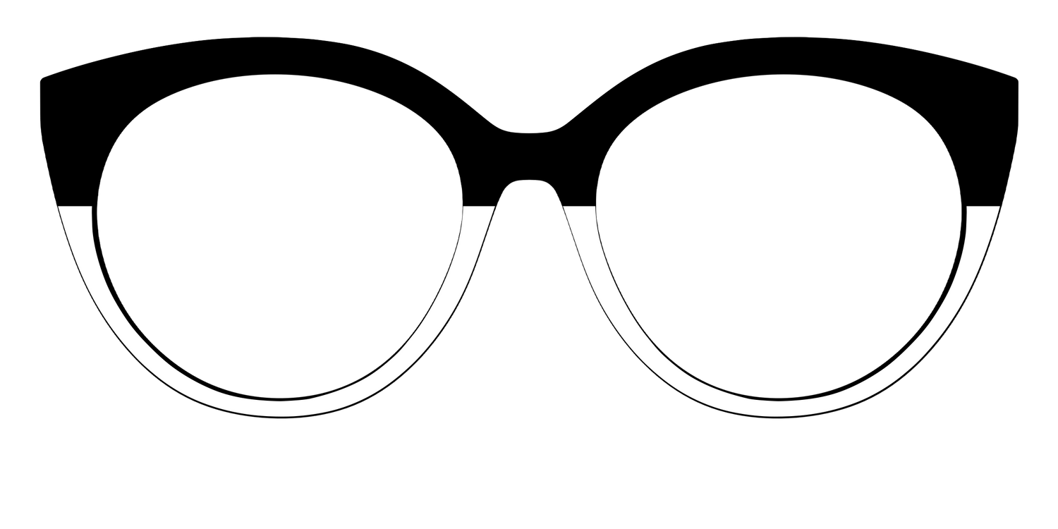 The Black and White - Front Top Image - Pair Eyewear