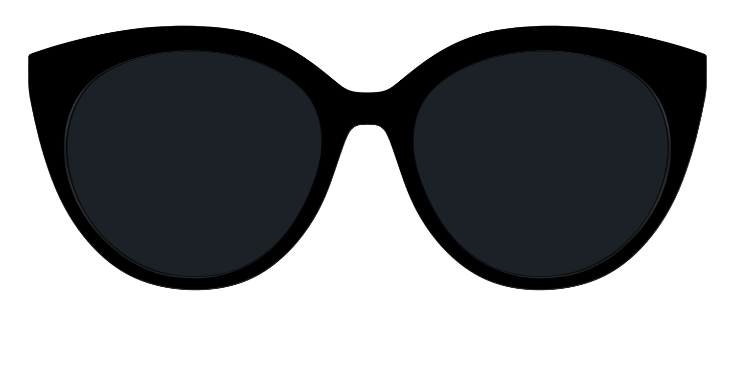 The Non-Polarized Black Sun Top - Front Top Image - Pair Eyewear