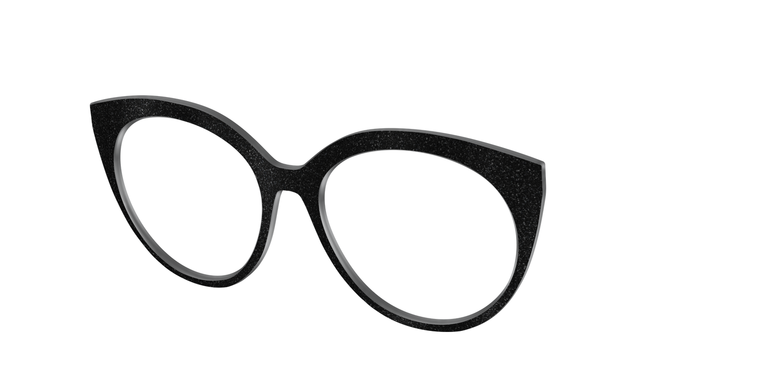 The Black Shimmer - Angle Top Image - Pair Eyewear