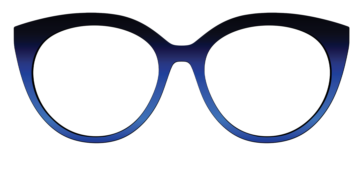 The Black to Blueberry Gradient - Front Top Image - Pair Eyewear