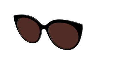 The Black with Brown Golf lens - Angle Top Thumbnail - Pair Eyewear