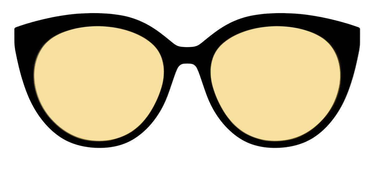 The Black with Driving Lens - Front Top Image - Pair Eyewear