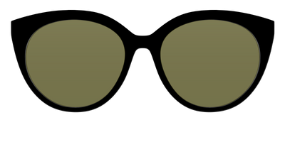 The Black with Green Racquet Sport lens - Front Top Thumbnail - Pair Eyewear
