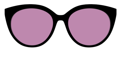 The Black with Pink Racquet Sport lens - Front Top Thumbnail - Pair Eyewear