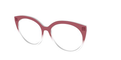 The Burgundy Gradient Crystal - Angle Top Thumbnail - Pair Eyewear