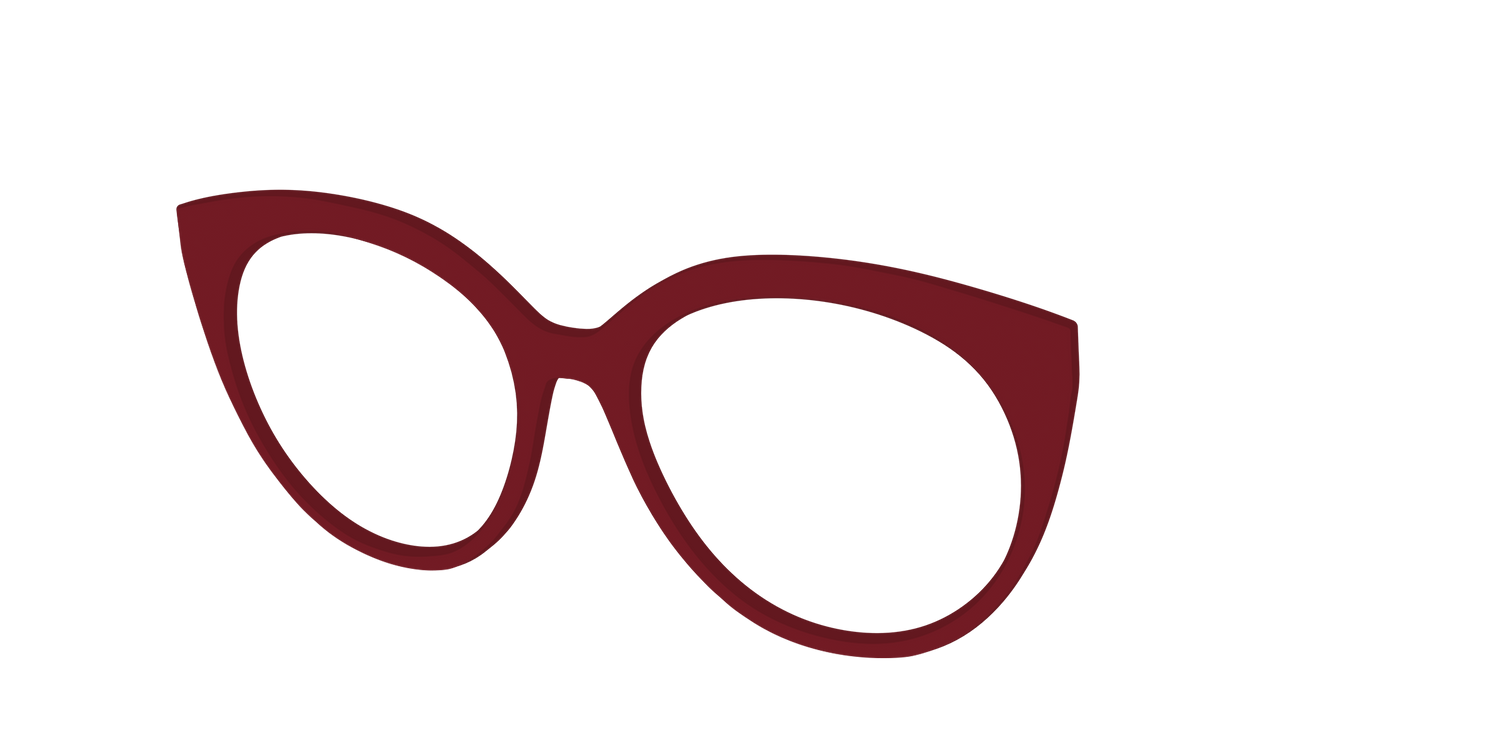 The Burgundy - Angle Top Image - Pair Eyewear