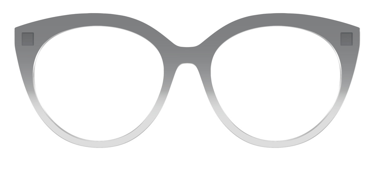 The Charcoal to Light Gray Gradient Crystal - Front Top Image - Pair Eyewear