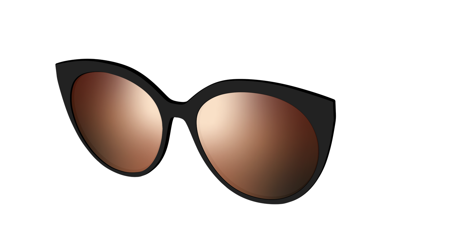 The Polarized Gold Reflective Sun Top - Angle Top Image - Pair Eyewear