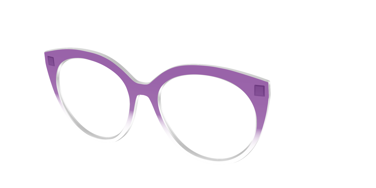 The Grape Gradient Crystal - Angle Top Image - Pair Eyewear