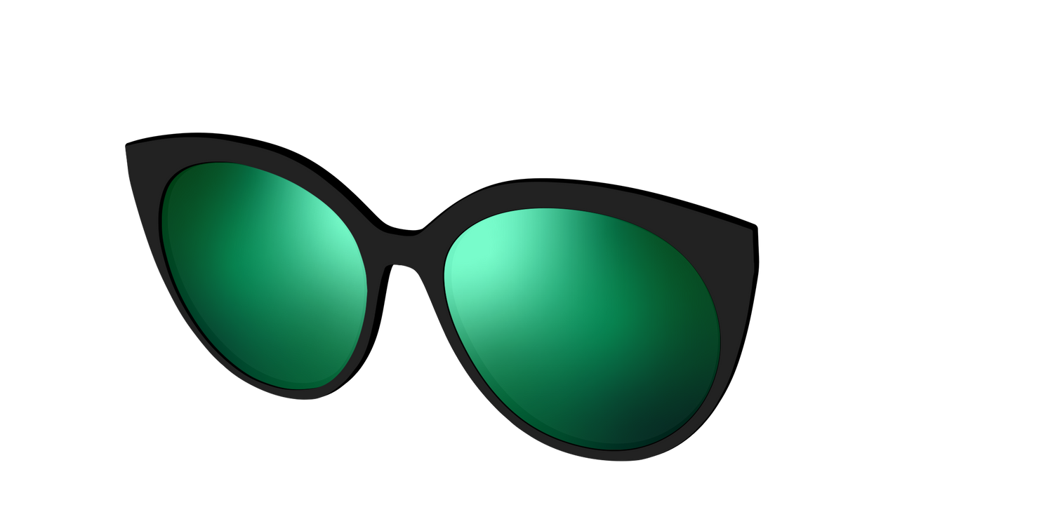 The Polarized Green Reflective Sun Top - Angle Top Image - Pair Eyewear