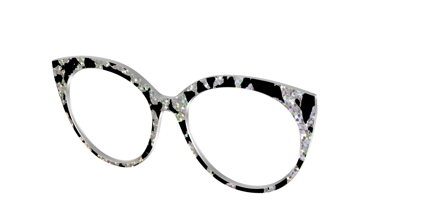 The Holographic Mottled Tortoise - Angle Top Image - Pair Eyewear