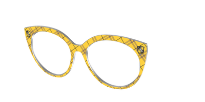 The Hufflepuff™ Plaid - Angle Top Thumbnail - Pair Eyewear