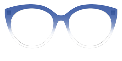 The Indigo Gradient Crystal - Front Top Thumbnail - Pair Eyewear