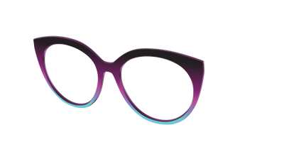 The Licorice to Seafoam Gradient - Angle Top Thumbnail - Pair Eyewear